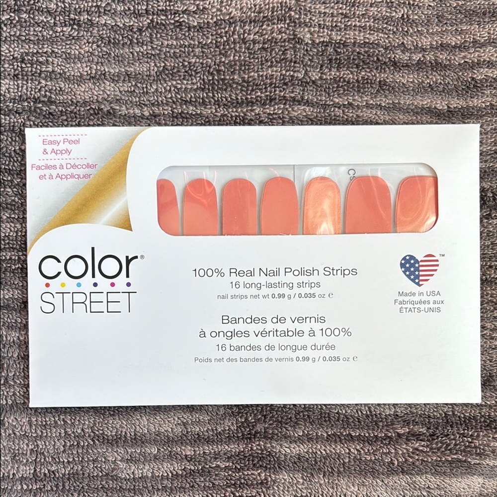 Color Street Orange Nail Polish Strips cannes it!